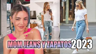 ASÍ SE LLEVARÁN LOS MOM JEANS CON ZAPATOS EL 2023 ✅ Dani Mateluna Asesora de Imagen.