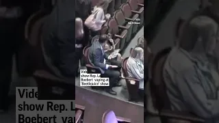 Video appears to show Rep. Lauren Boebert vaping at show