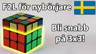 F2L för nybörjare - Snabb metod för 3x3 Rubik's kub!