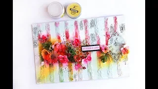 Easy Mixed Media Layout with Texture Sand