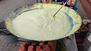 HUGE MALAI KESAR DUDH MAKING 😋 INDIAN STREET FOOD