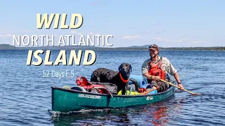 52 Day Wild North Atlantic Island Camping Adventure - E.5 - Hard Work on Wilderness Waterways.