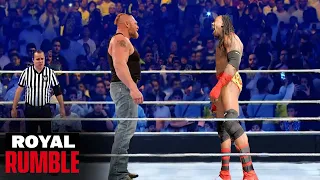 FULL MATCH : Brock lesnar vs. Booker T - Tabel Match | WWE Royal rumble 2023