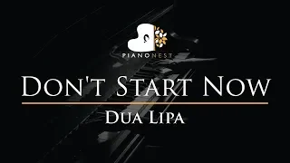 Dua Lipa - Don't Start Now - Piano Karaoke Instrumental Cover with Lyrics