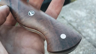 KNIFEMAKING | How to finish knife handle scales