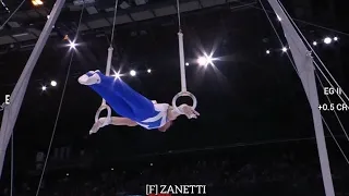 Still Rings D-Score Eleftherios Petrounias (2nd/15.066) - 2023 World Championships Antwerp - 10/7/23