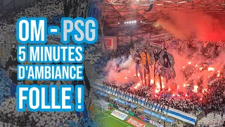 OM / PSG : 5 minutes d'ambiance, chants et tifos au Vélodrome