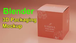 Quickly design 3D packaging mockup in blender