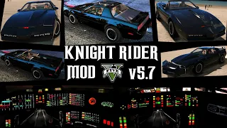 Knight Rider Mod v5.7 for GTA 5 - All abilities, functions and animations