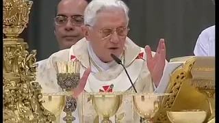 Eucharistic Prayer I, Pope Benedict, Christmas 24. 11. 2009