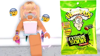 Everytime I DIE I EAT THE WORLDS SOURIEST CANDY in Roblox Murder Mystery 2..