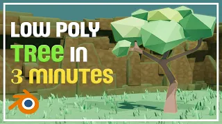 How to create a Low Poly Tree in Blender in 3 Minutes!