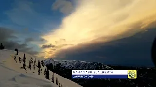 Calgary's Chinook-driven clouds time-lapse