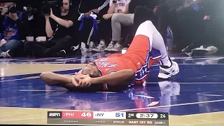 Joel Embiid Injury After Poster Dunk