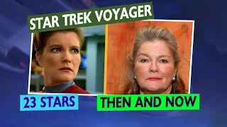 STAR TREK VOYAGER Cast:  Then and Now