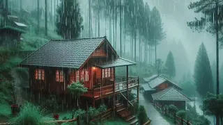 Soothing rain in the village ambience make you sleep instanly, Sleep instanly with best rain sounds