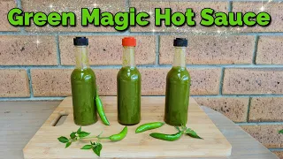 Lacto Fermented GREEN Hot Sauce. Easy, Homemade Hot Sauce Recipe.