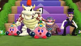 Epic Mario Party 9 Showdown: Kirby vs Bowser vs Wario vs Waluigi