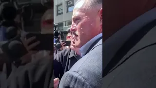 FURIOUS Robert De Niro was seen clashing with Trump supporters outside the hush money trial