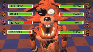 SFM FNaF Withered Melodies vs FNAF AR With Healthbars