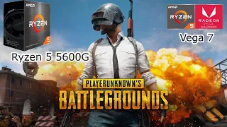 Ryzen 5 5600G |  768p | PUBG | Medium Graphics  |  16 gb ram |  2gb Vram | TomyV