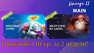 Лучшее время прокачать персонажа. Ивент х2 в LineAge 2 main | RuOff | Airin