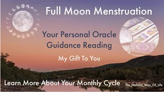 Menstruating On A Full Moon | Red Moon Cycle | Personal Reading 🔮#menstruation #period #fullmoon