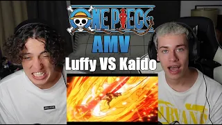 Our First Time Watching Luffy vs Kaido [ AMV ] MIDDLE OF THE NIGHT | Reaction