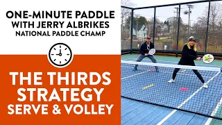 One-Minute Paddle — The Thirds Strategy: Serve & Volley