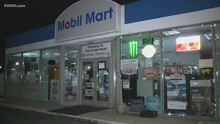 overnight smash and grab at two Connecticut gas stations