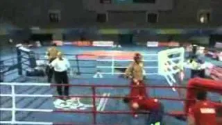 100902 Kickboxing Men's 81 kgSemifinal 2, Richardsen (NOR) vs. Hromek (SVK)