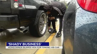 Homeowner blames HOA for towing his car