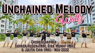 Unchained Melody | LINE DANCE | Beginner Waltz | Suhada Husen, Diba Munaf & Julita Chia