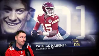 Rugby Player Reacts to PATRICK MAHOMES (QB, Chiefs) #1 The Top 100 NFL Players of 2023