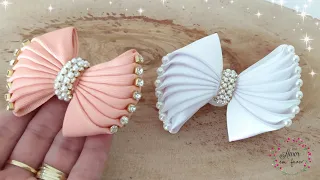 LAÇO ELEGANTE 🎀 LAÇO de 🎀 Pap-Diy Ribbon Bow 🎀 Jaqueline Kelle