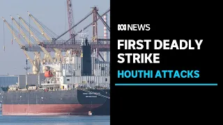 Houthi missile attack kills three on cargo ship True Confidence in Gulf of Aden | ABC News