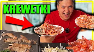 HIT! Jak smakują KREWETKI ? Jak zjeść KREWETKI ? Prosty przepis - jak jeść owoce morza? shrimps