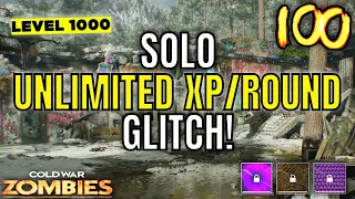 NEW SOLO UNLIMITED XP/ROUND GLITCH! Level Up Fast In Cold War Zombies! Season 6 Cold War