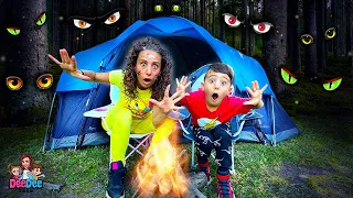 DeeDee and Matteo Go Camping | Funny Story For Kids