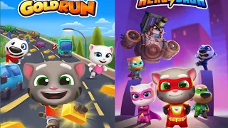 Tom Gold Run vs Tom Hero Dash: Gameplay and Walkthroughs for Android and iOS Games"