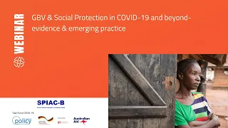 GBV & Social Protection in COVID-19 and beyond – evidence & emerging practice
