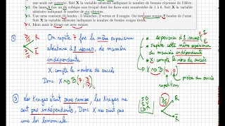 Savoir savoir reconnaître une loi binomiale • trouver ses paramètres • première S ES STI