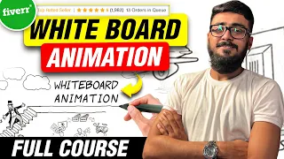Best Low Competitive Skill on Fiverr | WhiteBoard Animation Complete Course 2024