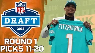 Picks 11-20: More Trades, & A lot of Defense! (Round 1) | 2018 NFL Draft