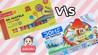 Dom's oil pastels vs Camel oil pastels | review | comparison