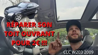 Problème toit ouvrant Mercedes CLC