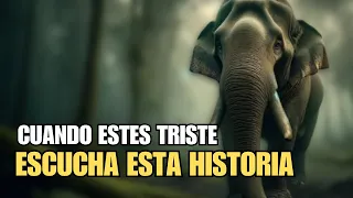 El  Elefante Triste que  Recupero la Felicidad ➤ Cuento Budista que Te Inspirará