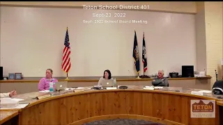 TSD 401 Scheduled Board Meeting -- Sept-23, 2022