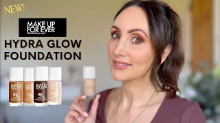 NEW Makeup Forever HD Skin HYDRA GLOW Foundation |  2 Day Wear Test  | Daylight Check Ins!
