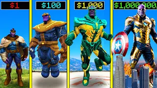 GTA 5 : $1 THANOS to $1,000,000,000 GOLD THANOS in GTA 5!